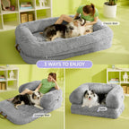 3-in-1 Flexible Oversized Dog Bed for Adults